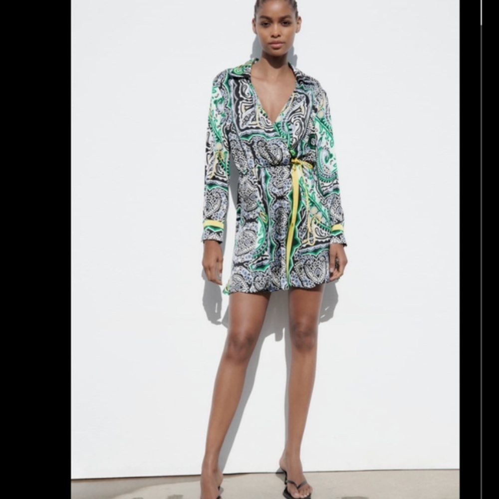 PRINTED MINI DRESS